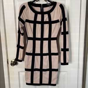 Long Sleeve Mini Bandaid Dress